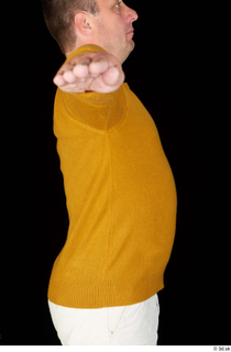 Paul Mc Caul casual dressed upper body yellow sweatshirt 0009.jpg